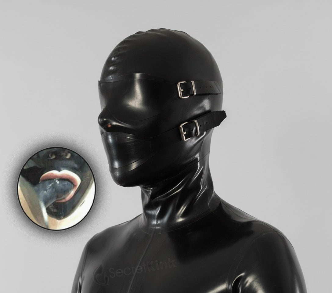 3 Piece Bondage Latex Hood