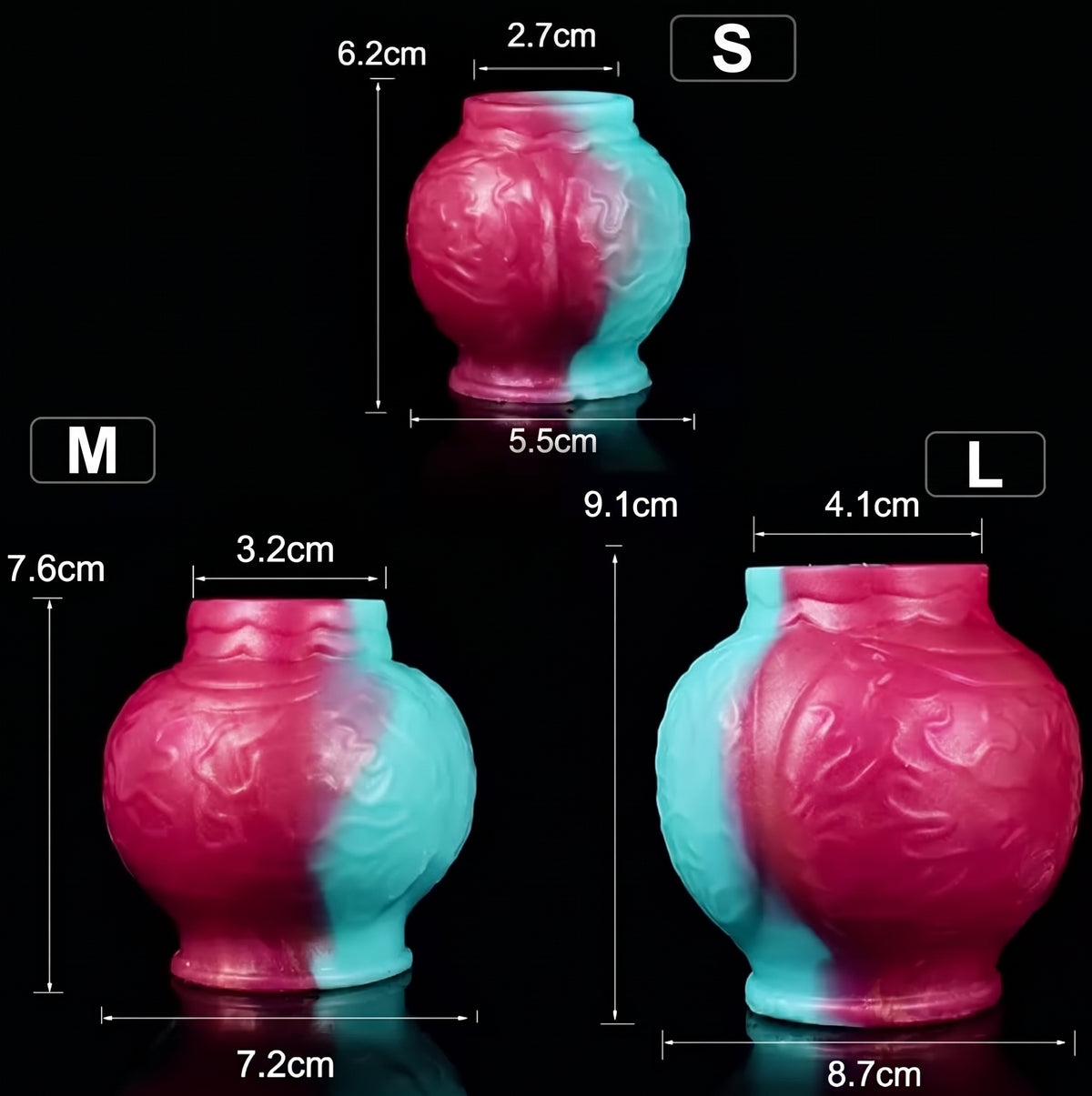 Silicone Slip-On Fantasy Knot Enhancer & Penis Sleeve