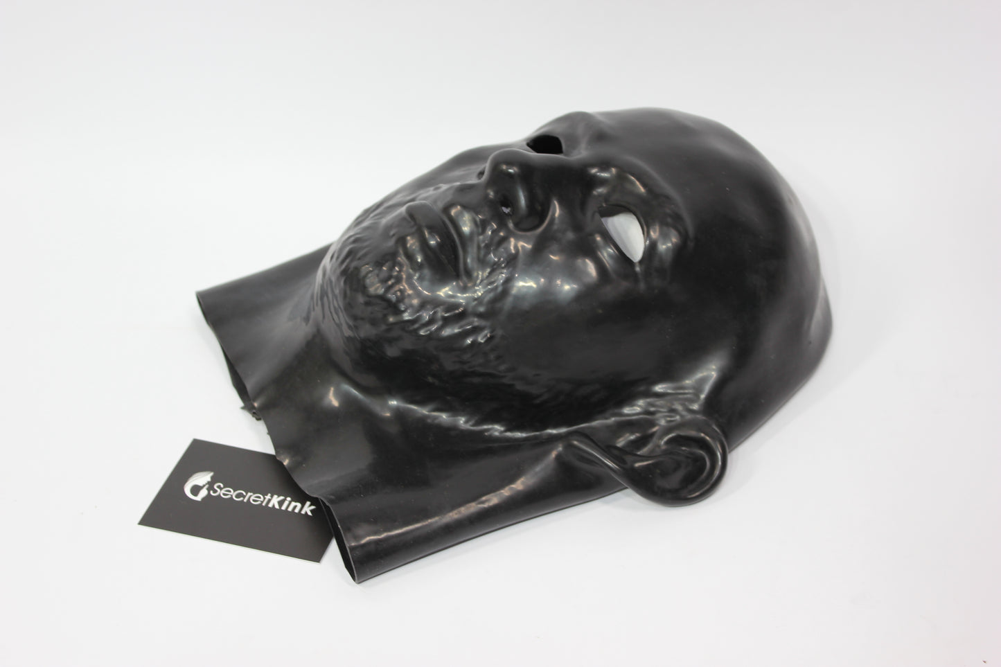 Moulded Masculine Latex Hood with Beard Contour