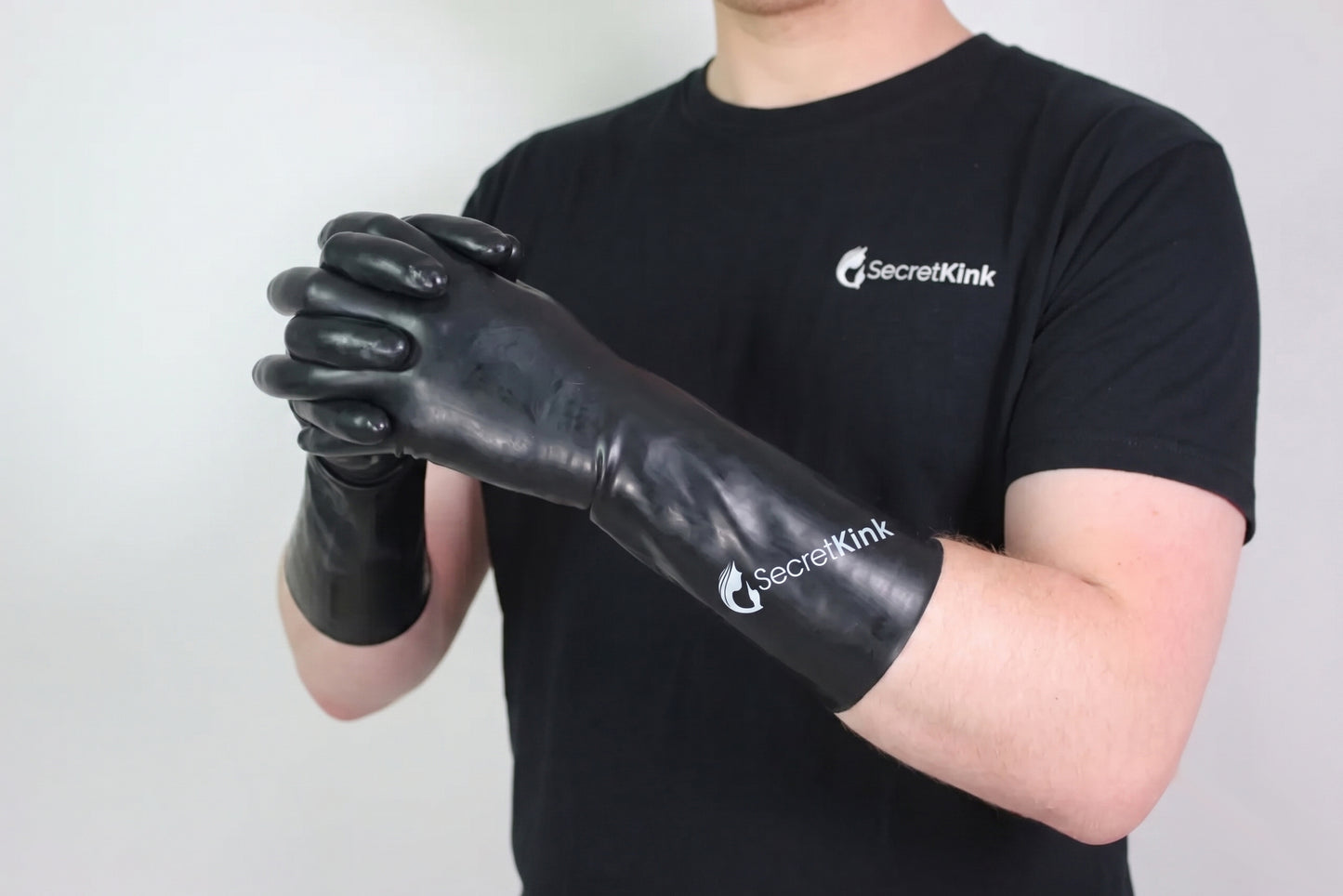 Black Latex Wrist Gloves