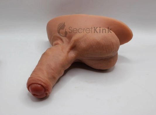 4-inch Silicone Penis Sleeve with Ball Sack