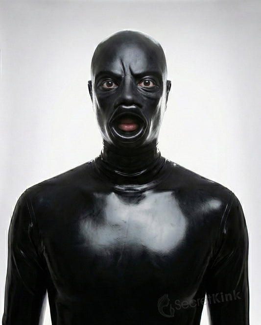 Large Lips Gag Heavy Masculine Rubber Hood