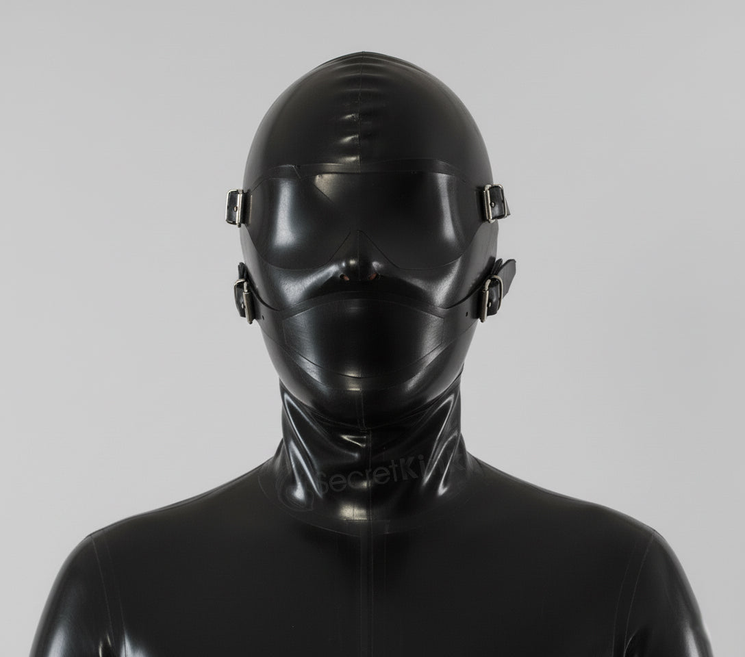 3 Piece Bondage Latex Hood