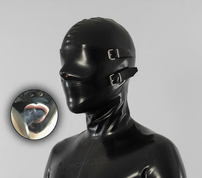 3 Piece Bondage Latex Hood
