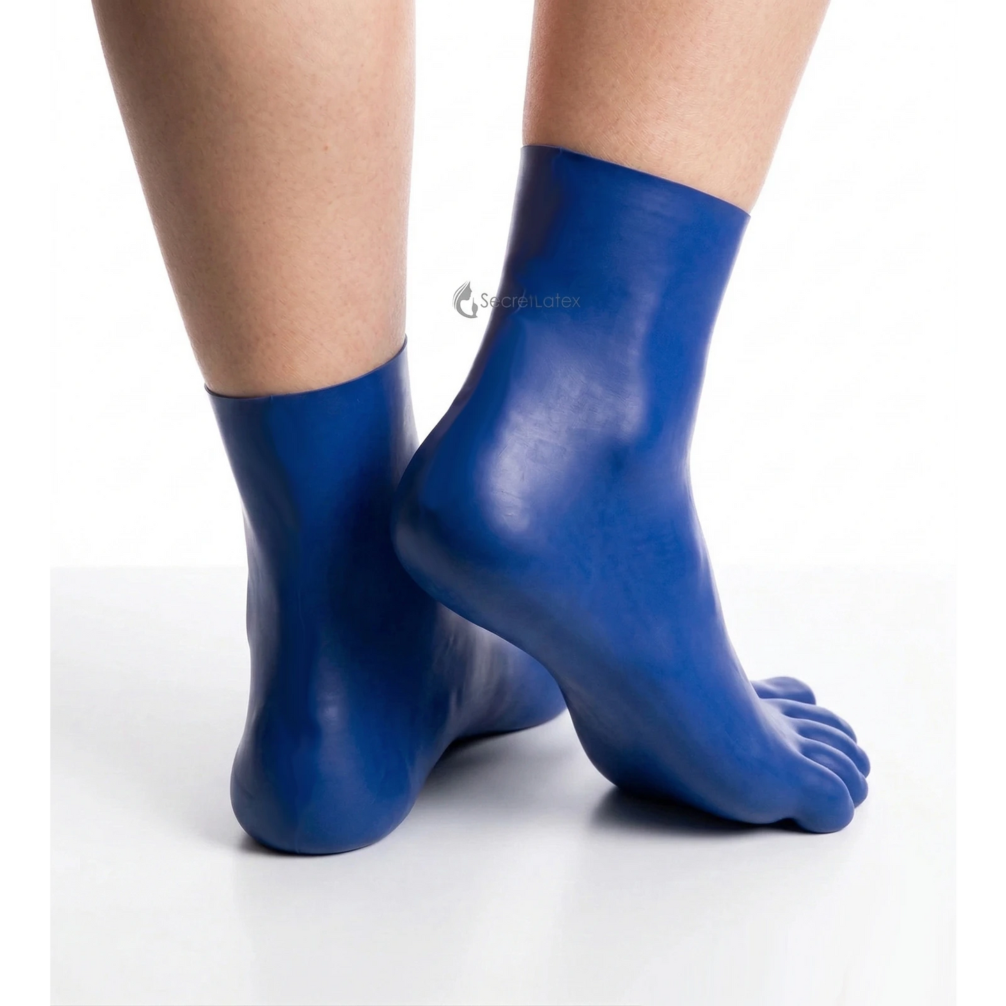 Blue Latex Toe Socks - Limited