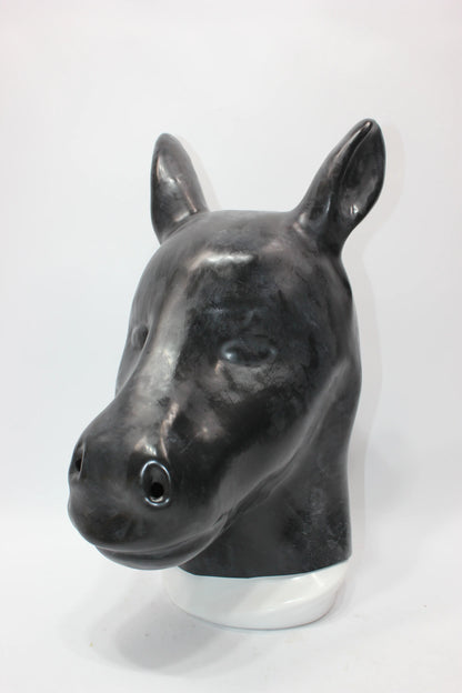 Extra Thick Latex Horse Hood