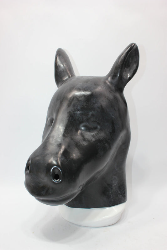 Extra Thick Latex Horse Hood