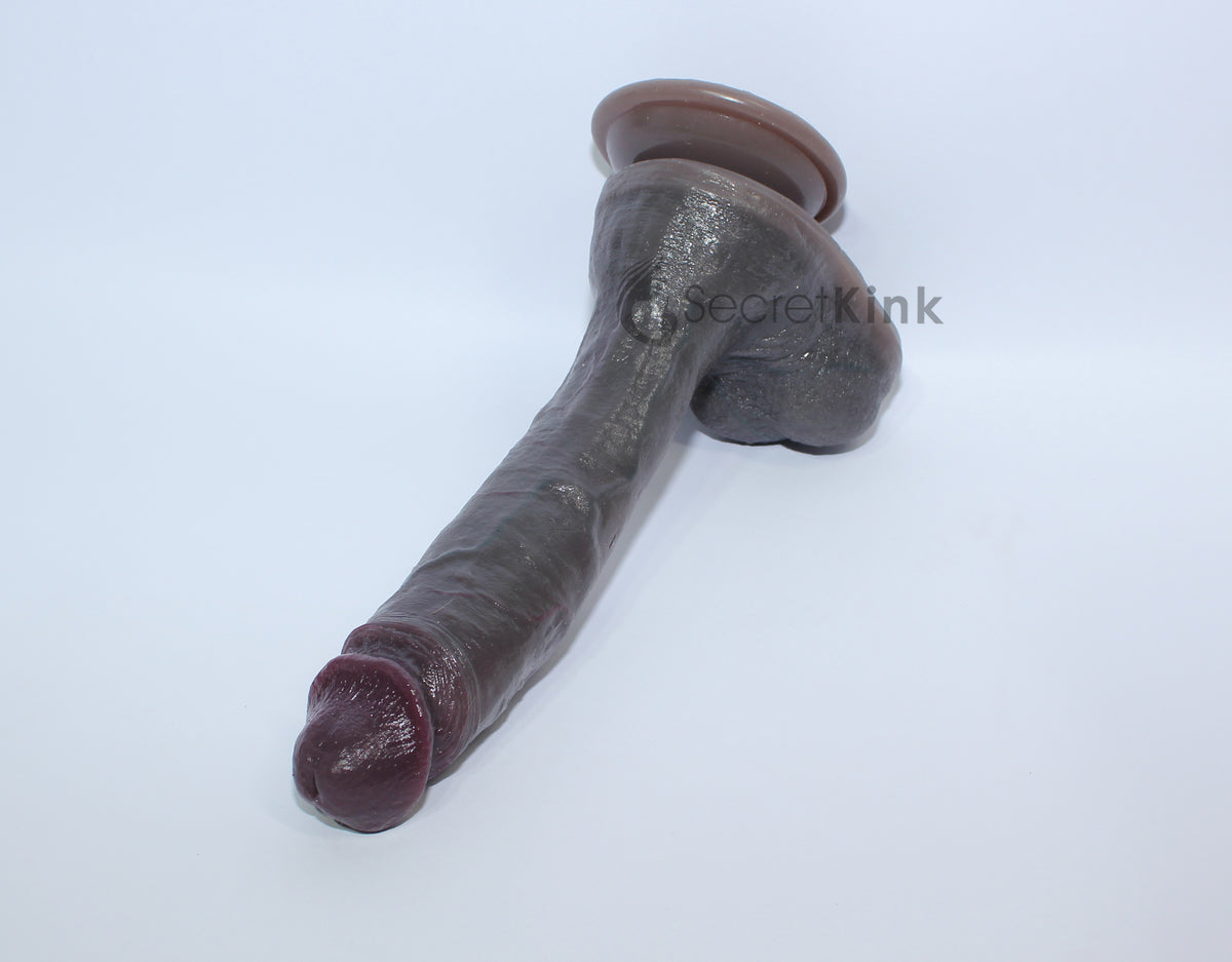 XL 10 inch Realistic Dildo (8-inch Shaft) Silicone