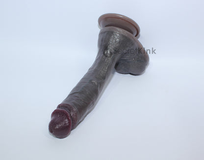 XL 10 inch Realistic Dildo (8-inch Shaft) Silicone