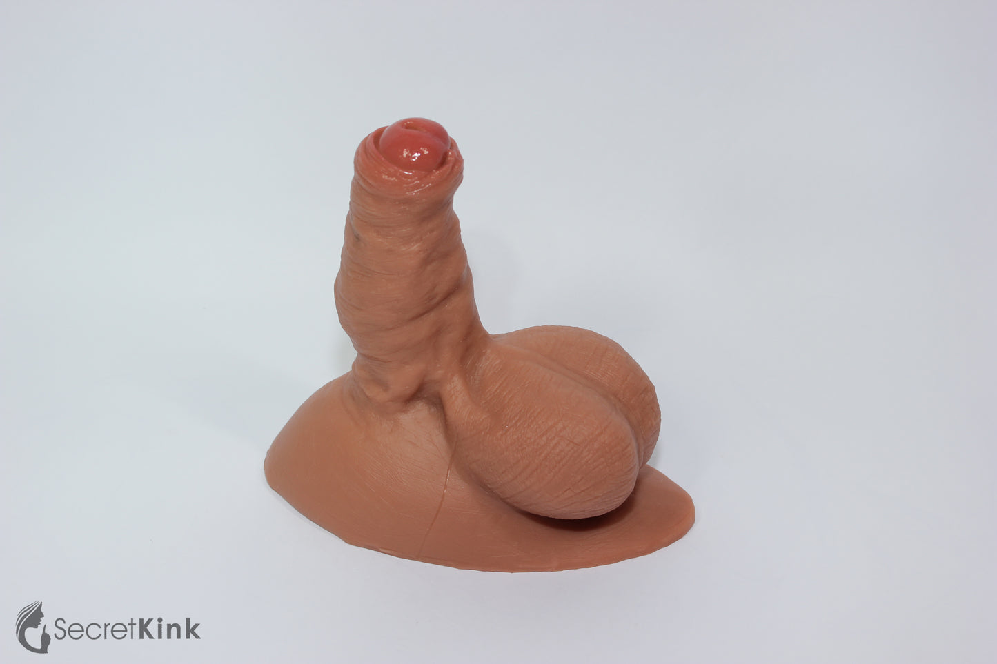 4-inch Chubby Silicone Penis Sleeve Packer with Heavy Balls