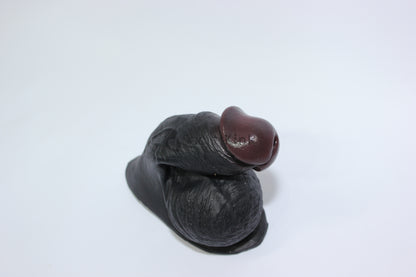 4-inch Silicone Penis Sleeve Packer with Ball-Sack