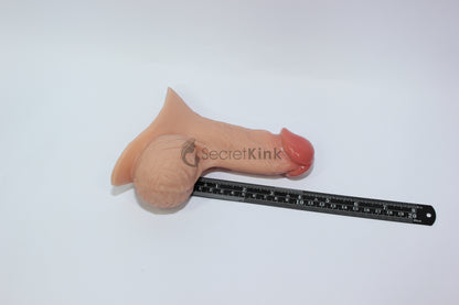 4-inch Silicone Penis Sleeve Packer with Ball-Sack