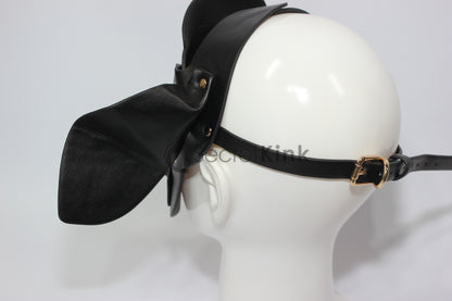 Vegan Leather Pig Masquerade Mask