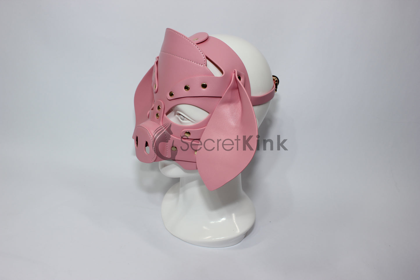 Vegan Leather Pig Masquerade Mask