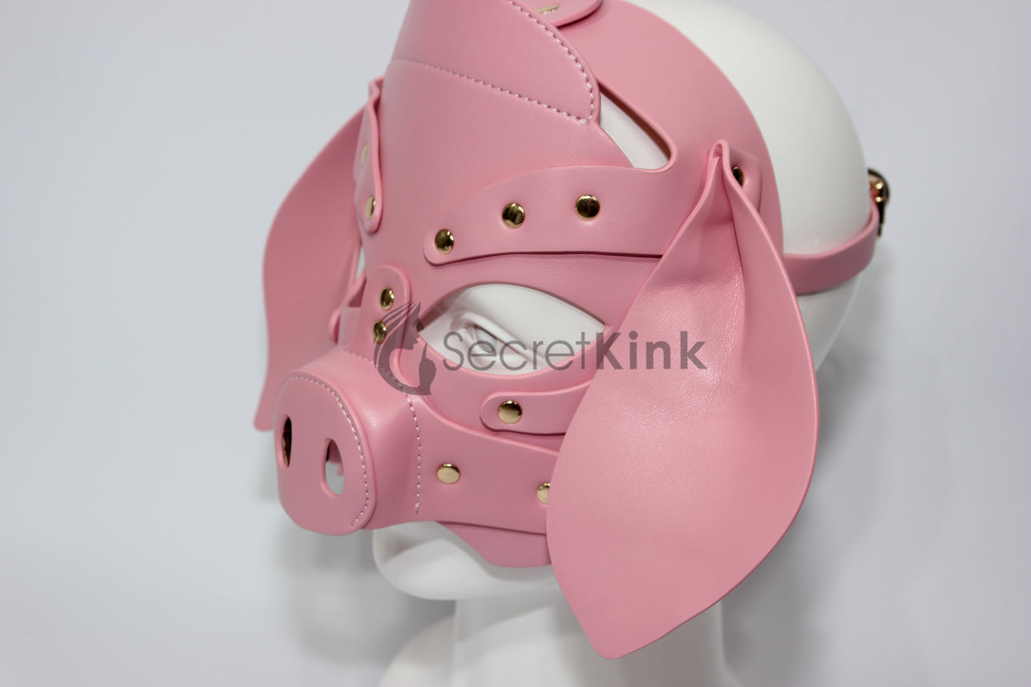 Vegan Leather Pig Masquerade Mask