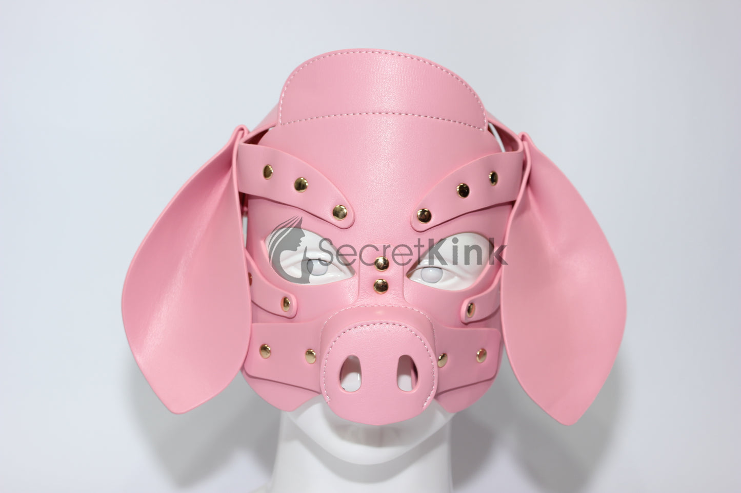 Vegan Leather Pig Masquerade Mask