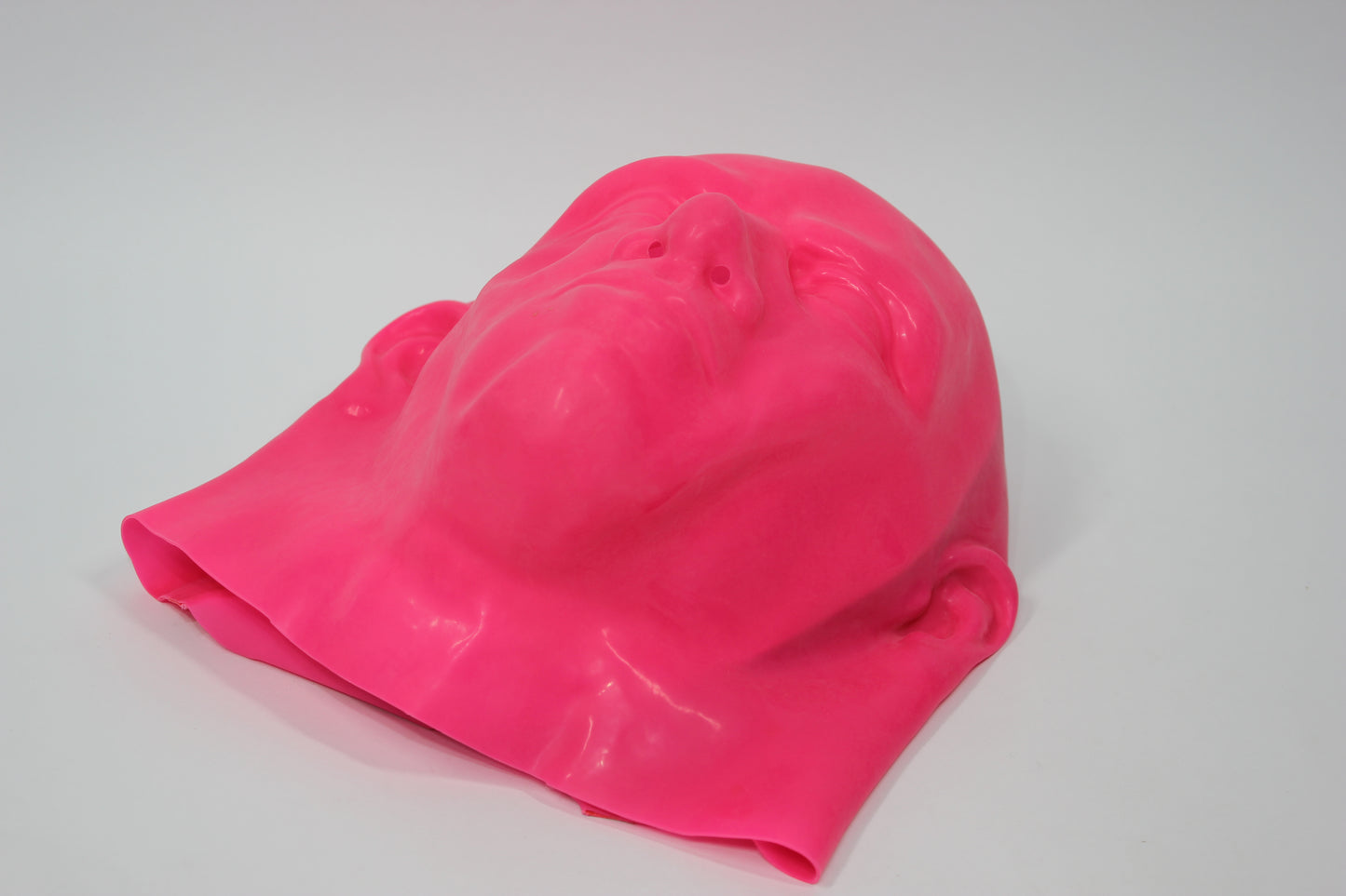 Masculine Pink Latex Hood (Moulded)