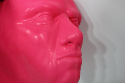 Masculine Pink Latex Hood (Moulded)