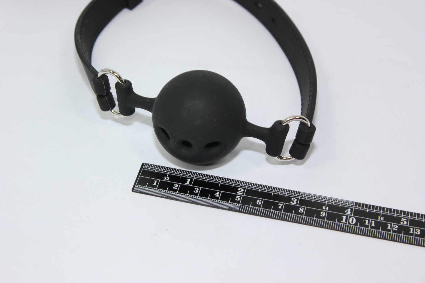 Premium Silicone Breathable Ball Gag with Lockable Adjustable Strap (40mm)