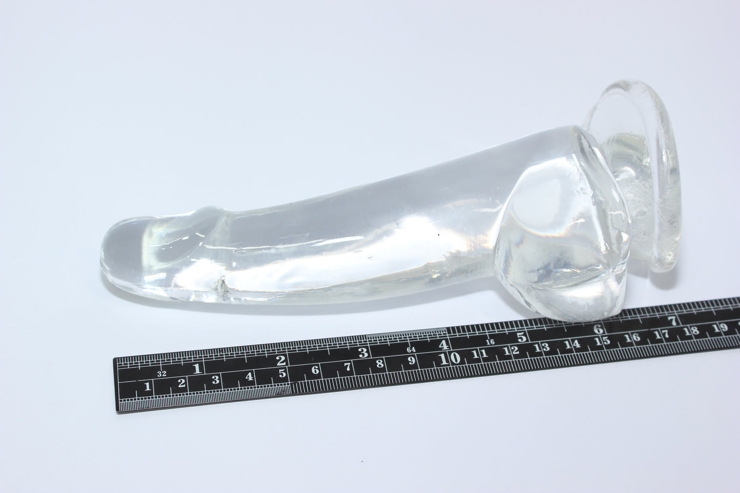 Clear Silicone Mini Dildo – 4 or 5 Inch Curved Shaft with Suction Cup Base