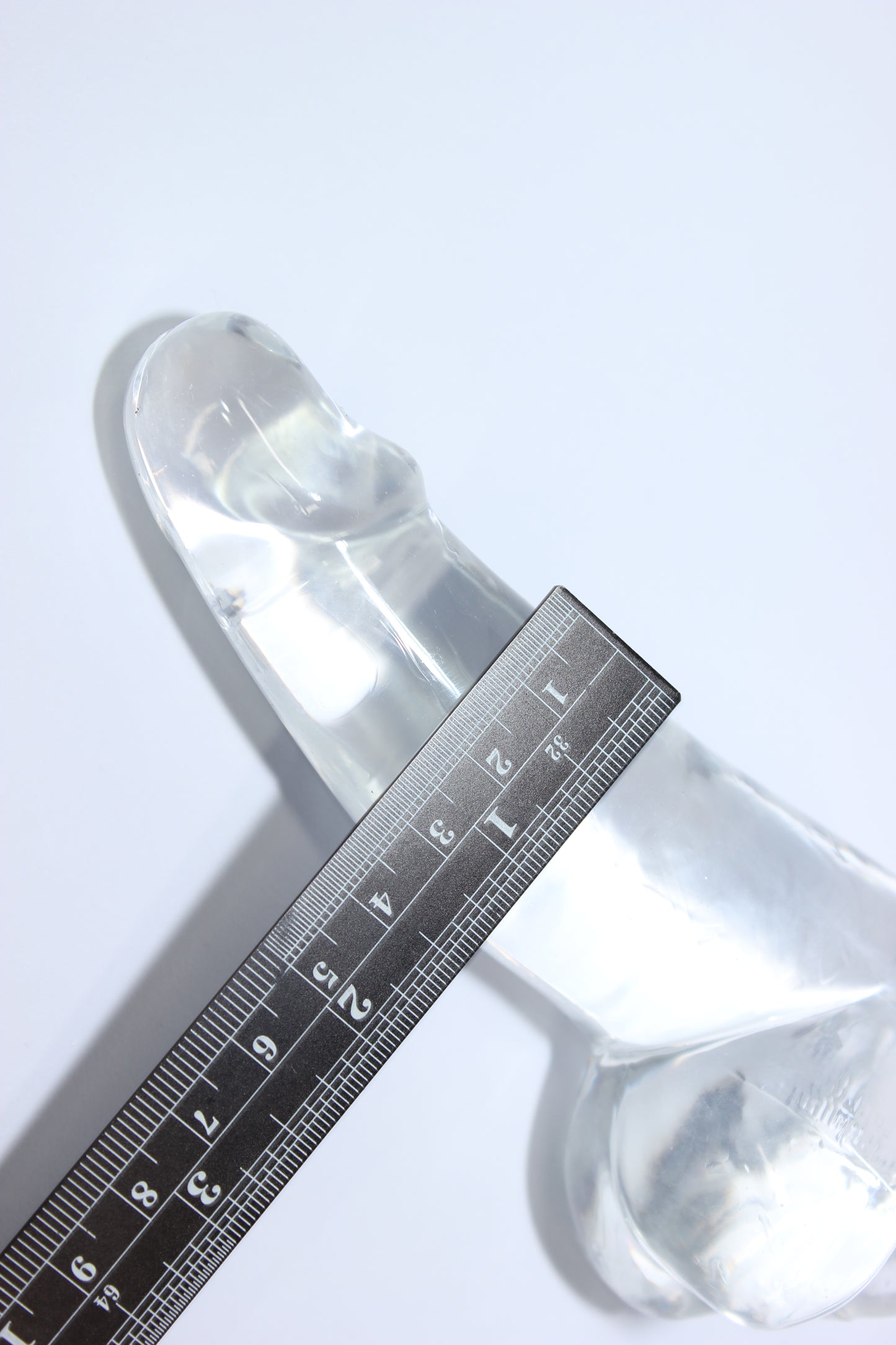 Clear Silicone Mini Dildo – 4 or 5 Inch Curved Shaft with Suction Cup Base