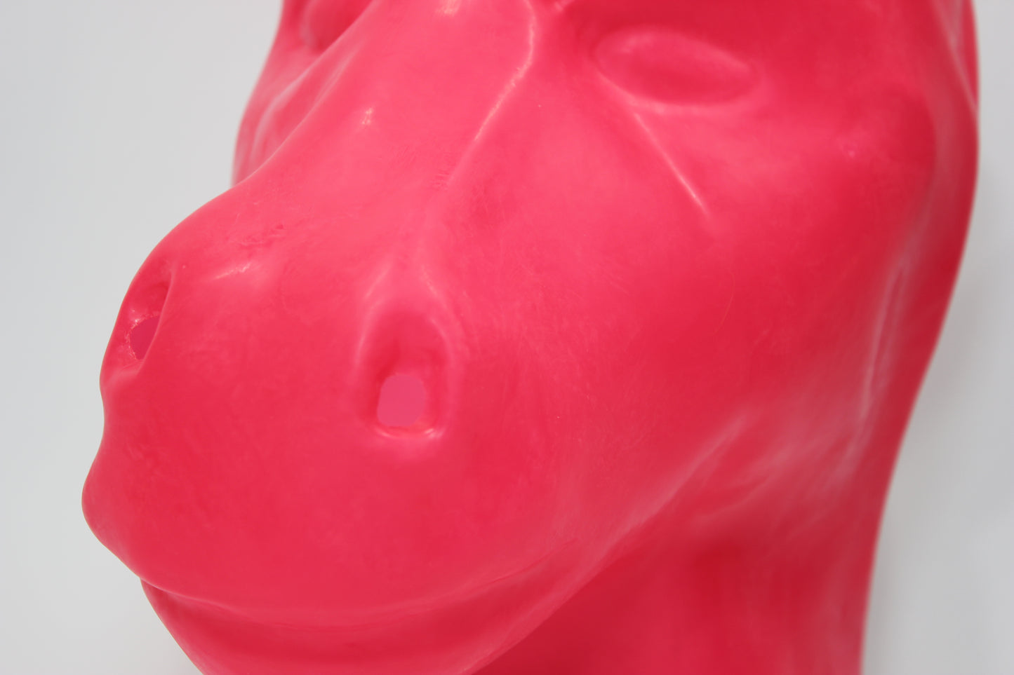Pink Latex Horse Pony Hood