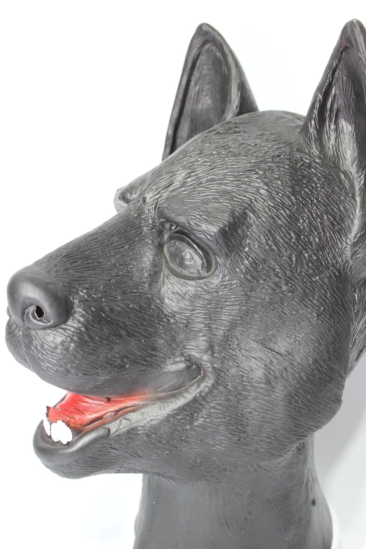 Black Rubber Textured Puppy Hood l Large Size l German Shepherd K9 Style