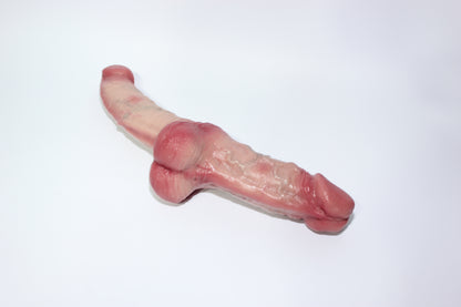 Realistic Silicone Double-Ended Dildo – Dual Penetration Toy 6.5' + 5.5'
