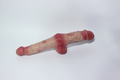 Realistic Silicone Double-Ended Dildo – Dual Penetration Toy 6.5' + 5.5'