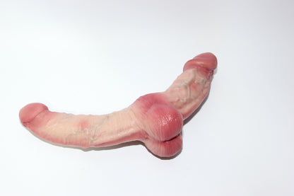 Realistic Silicone Double-Ended Dildo – Dual Penetration Toy 6.5' + 5.5'