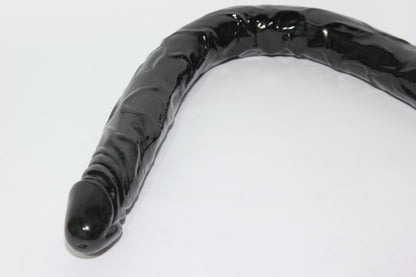 Black Silicone Double-Ended Dildo – Dual Penetration Toy 22"