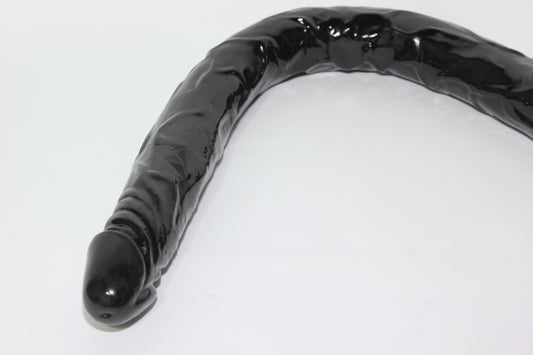 Black Silicone Double-Ended Dildo – Dual Penetration Toy 22"