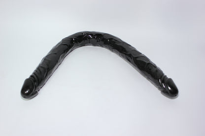 Black Silicone Double-Ended Dildo – Dual Penetration Toy 22"