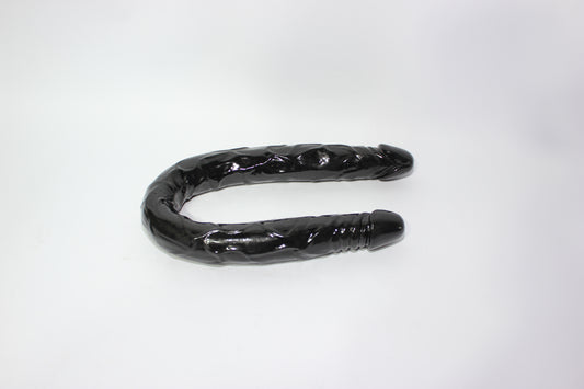 Black Silicone Double-Ended Dildo – Dual Penetration Toy 22"