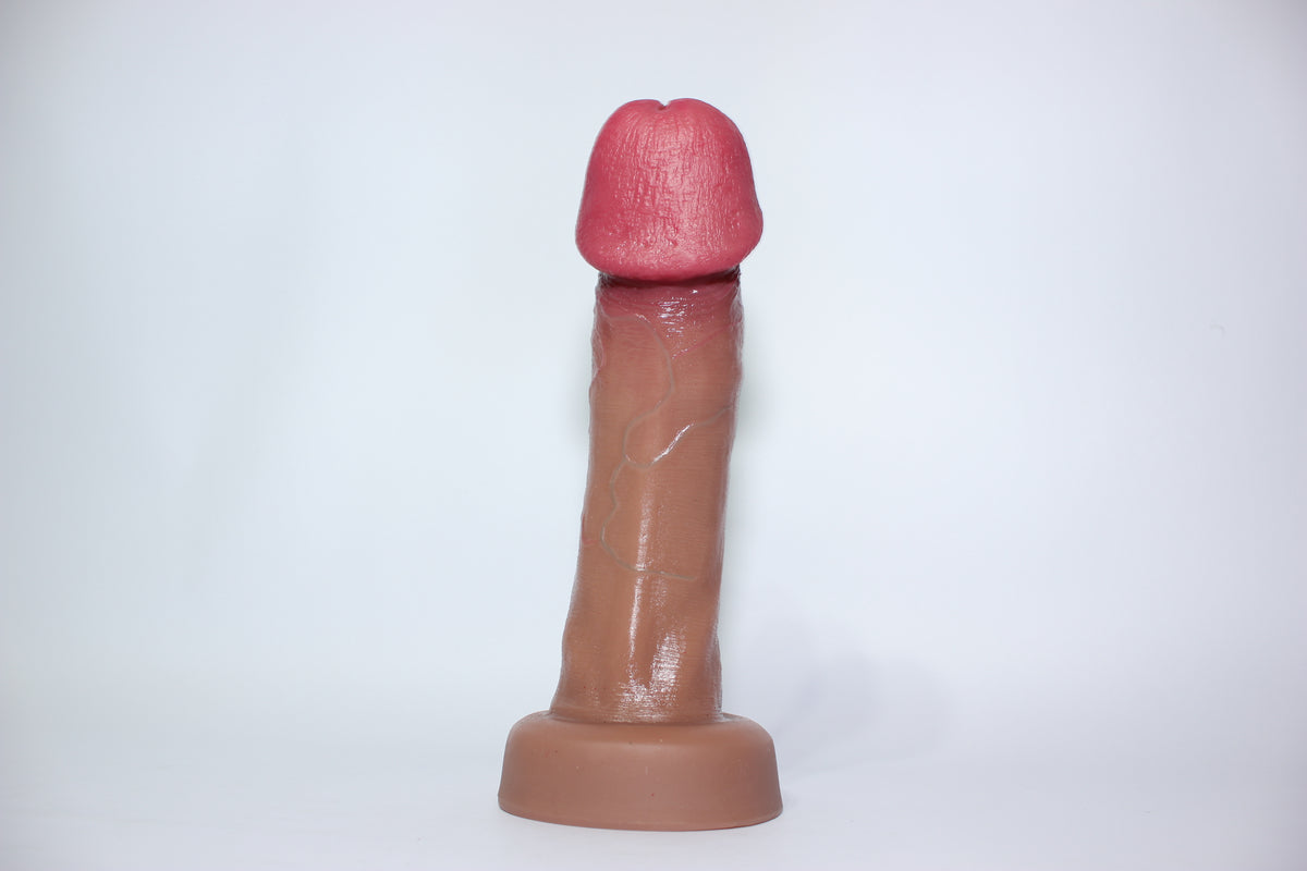 Big Gland Head Realistic Silicone Dildo | Body-Safe | 7 or 8 inch