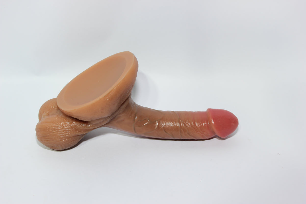 Ultra Realistic Large Testicles Silicone Dildo | Body-Safe 6 inch