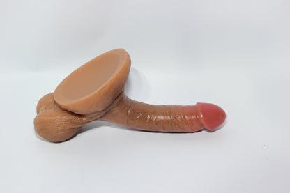 Ultra Realistic Large Testicles Silicone Dildo | Body-Safe 6 inch