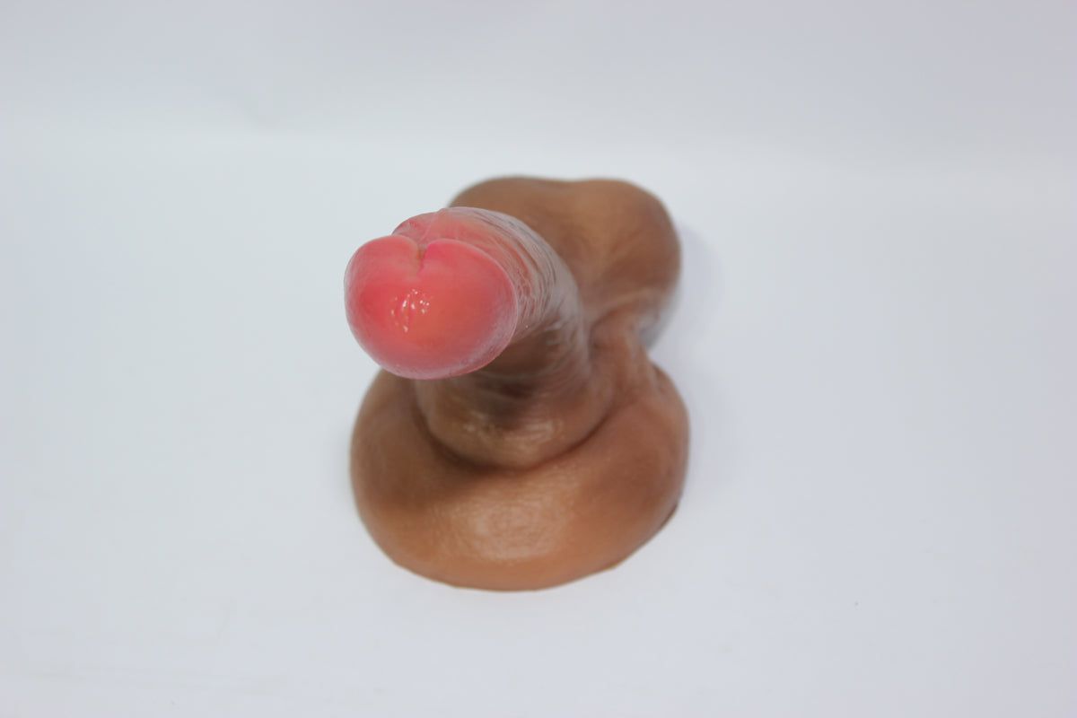 Ultra Realistic Large Testicles Silicone Dildo | Body-Safe 6 inch
