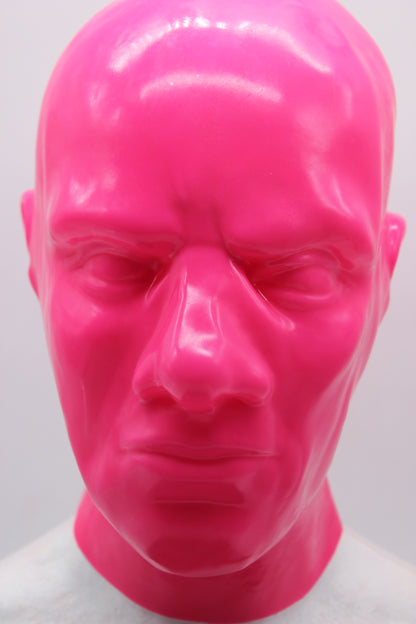 Masculine Pink Latex Hood (Moulded)