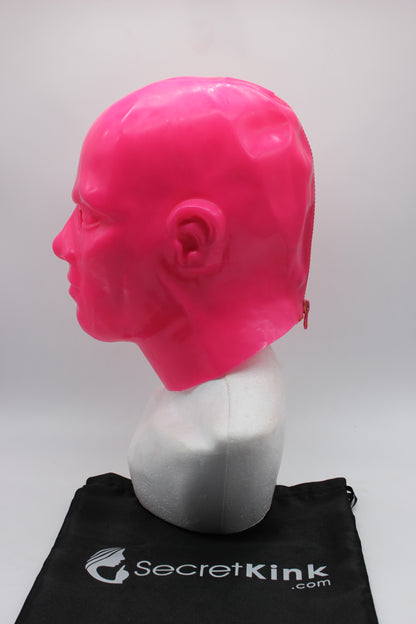 Masculine Pink Latex Hood (Moulded)