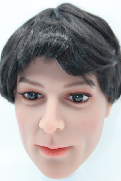 Male TPE Sex Doll Head (with Wig Hair) - David