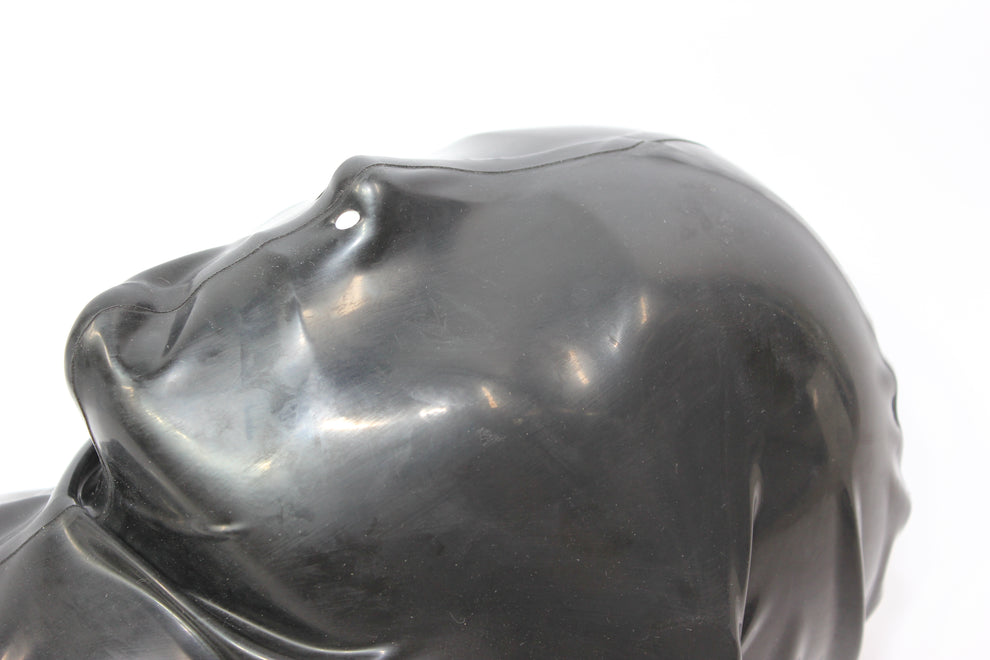 Ttd Mask Blackout Latex Hood – Handmade Full Head Gimp Mask – Secret Kink