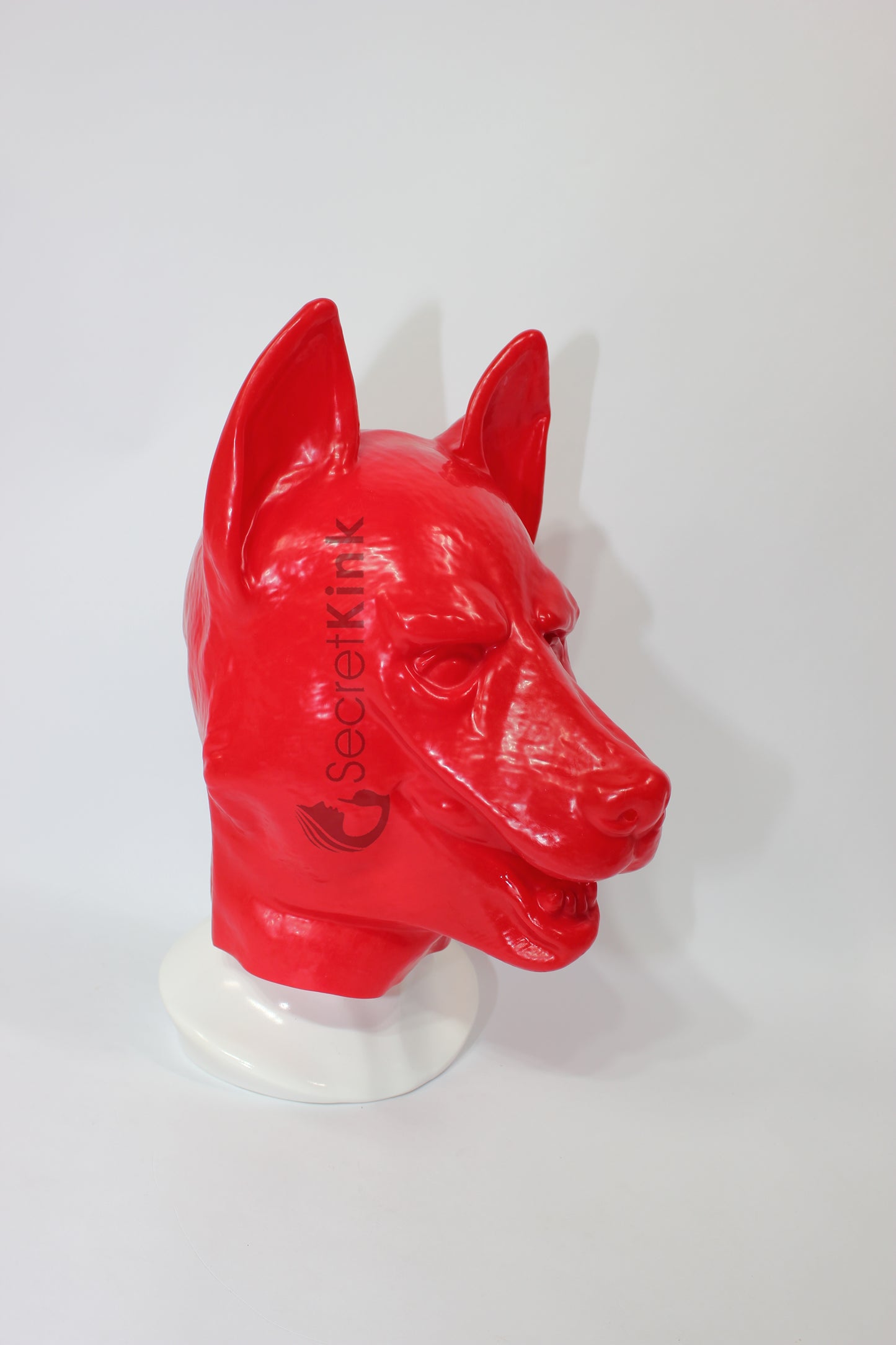 Red Latex German Shepherd Puppy Hood