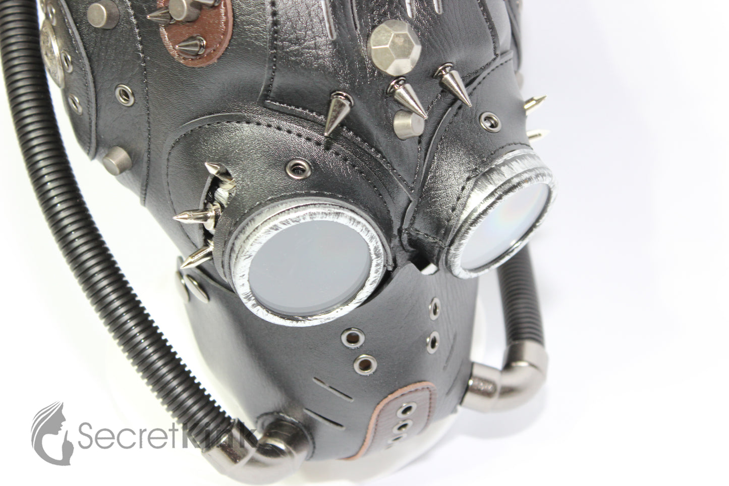 Steampunk Vegan Leather Hood