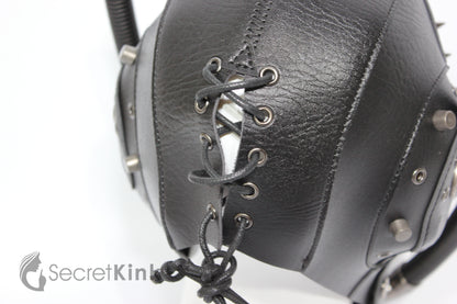 Steampunk Vegan Leather Hood