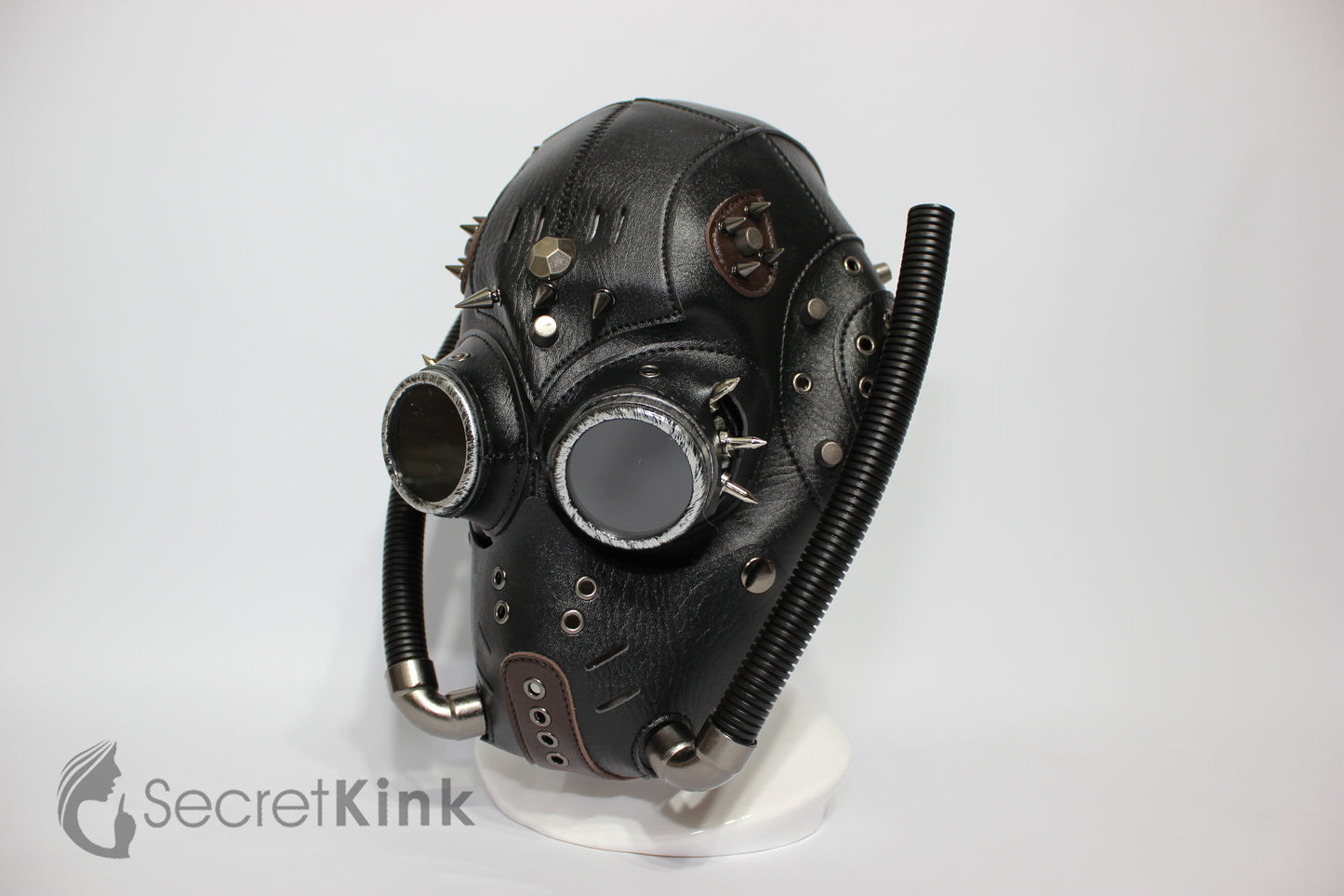 Steampunk Vegan Leather Hood