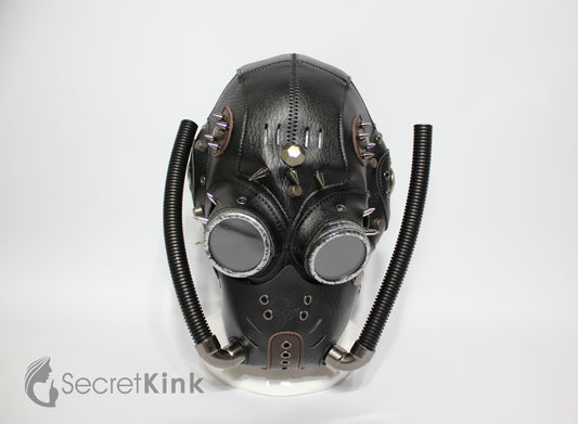 Steampunk Vegan Leather Hood