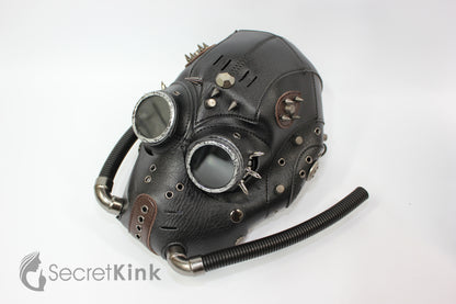 Steampunk Vegan Leather Hood