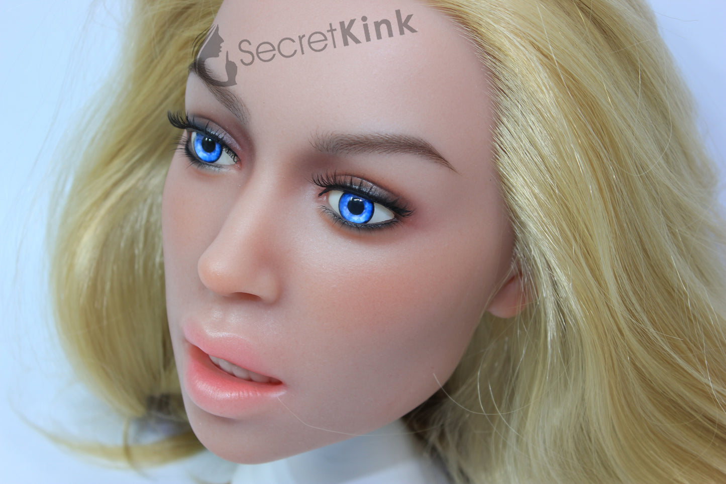 Ultra Realistic Female Silicone Sex Doll Head (Fair Skin-Tone) - Loni