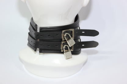 High Rigid Double Padlock Collar